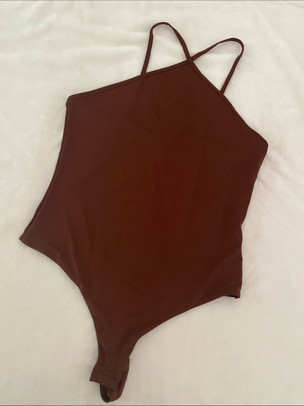 Women Brown One-Piece Swimsuit - Classic Solid